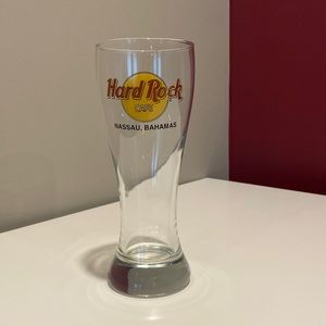 Hard Rock Cafe Lg Pilsner Glass - Nassau Bahamas NEW